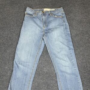 Free People Jeans Womens 28 Blue Hi Rise Skinny Stretch Denim High Waist